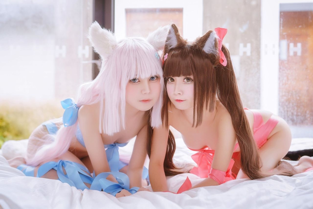 图库-[沖田凜花Rinka 鈴鈴Yakira] ネコぱら Nekopara - (34P)